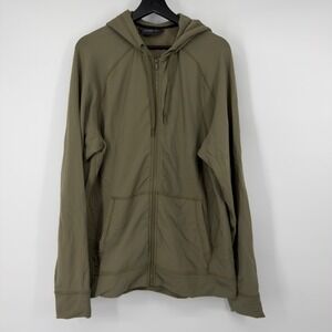 Rare Triple Aught Design TAD Large Green Full Zip Hoodie USA Ranger Wool Nylon